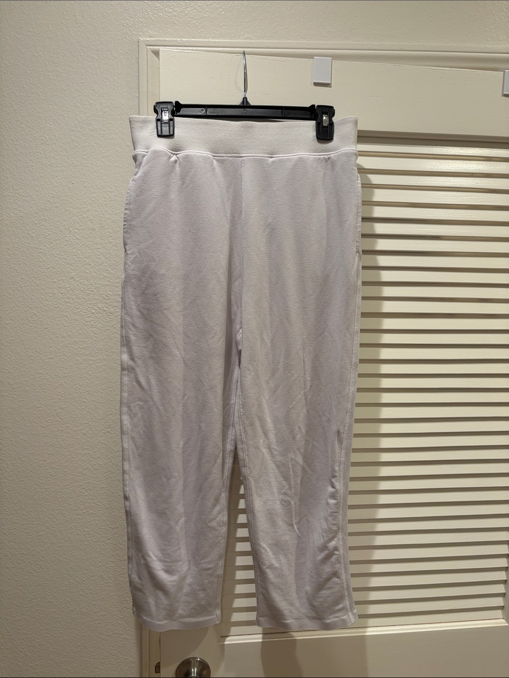 Varley Off-White Track Pants with High Waist